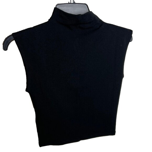 Madewell Womens Funnelneck Cropped Muscle Tee in Black Size L NO378 - Picture 4 of 6